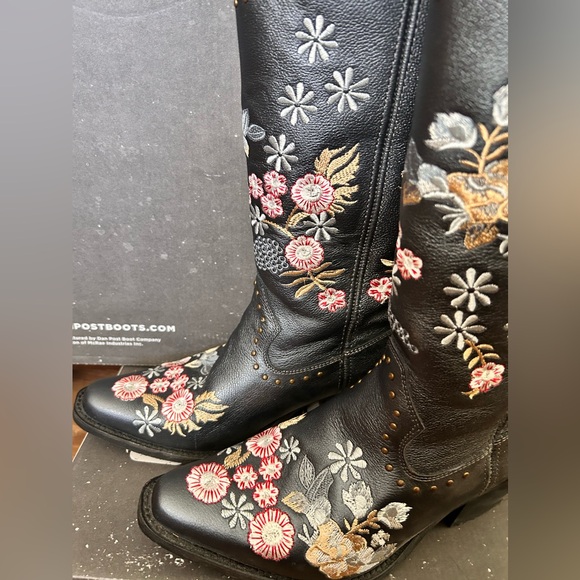 Dingo Cowboy Embroidered Floral Boots size 10 - Picture 3 of 5